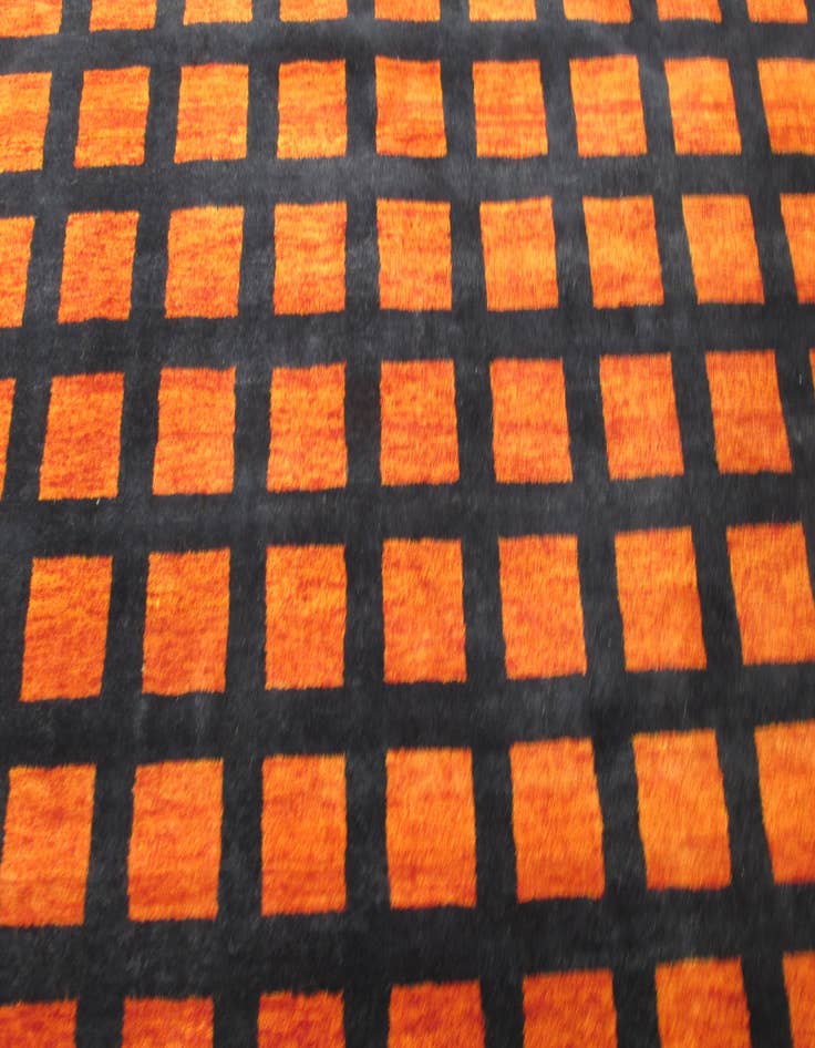 Detail image of 8' 2 x 8' 4 Hand Knotted Loribaft Gabbeh Oriental Wool Square Rug