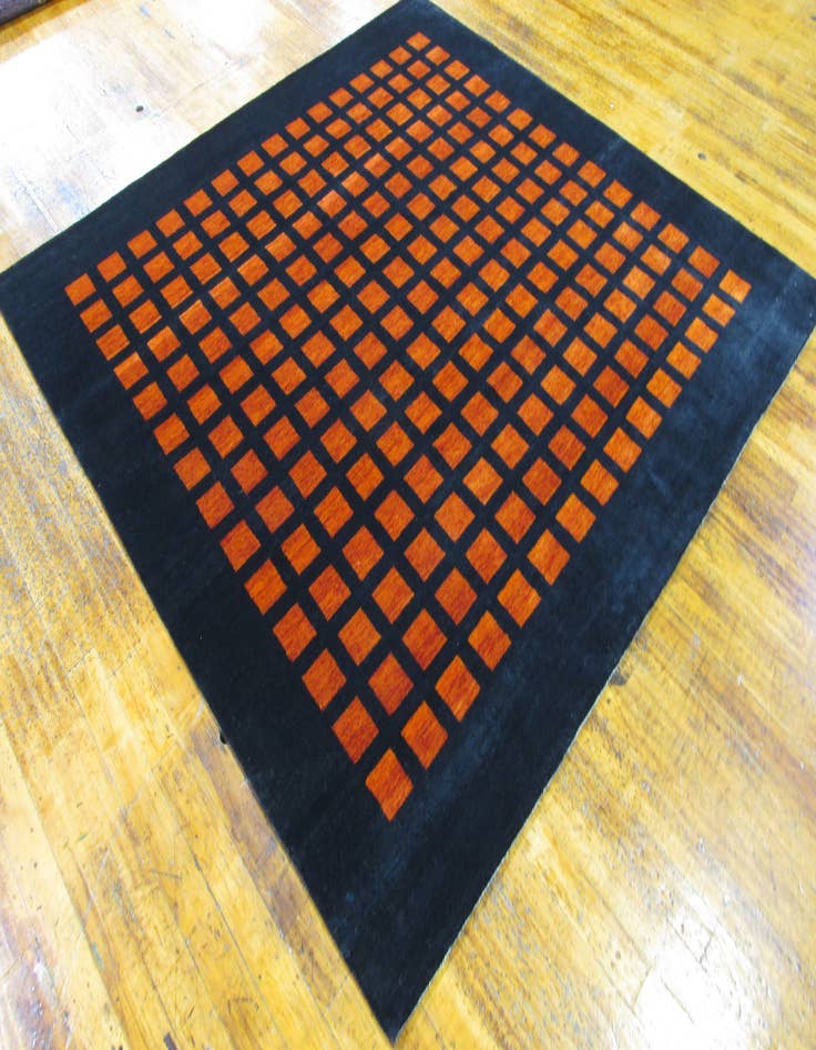 Detail image of 8' 2 x 8' 4 Hand Knotted Loribaft Gabbeh Oriental Wool Square Rug