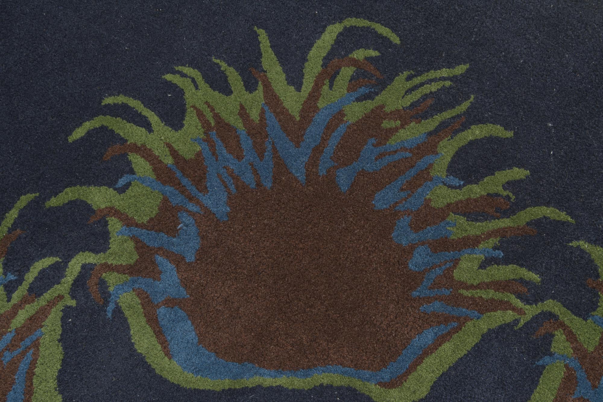 Navy Blue 7' 7 x 7' 7 Luna Square Rug | Rugs.com