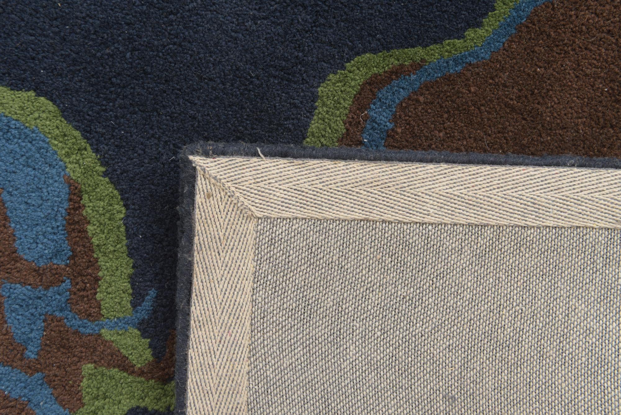 Navy Blue 7' 7 x 7' 7 Luna Square Rug | Rugs.com