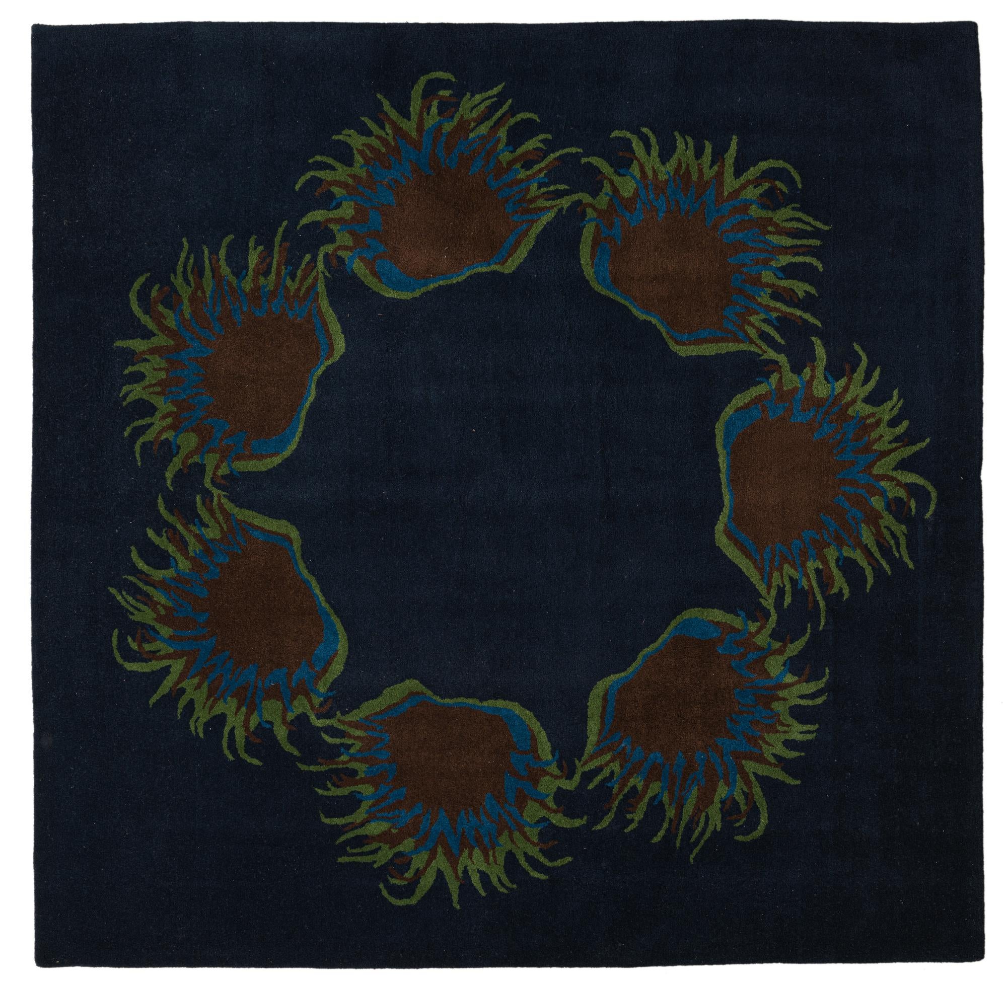 lunaページ Navy Blue 7' 7 x 7' 7 Luna Square Rug | Rugs.com