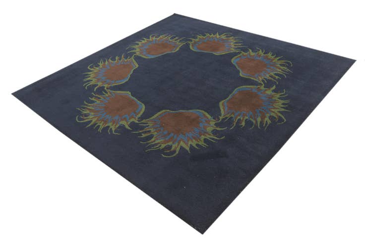 Detail image of 7' 6 x 7' 6 Luna Wool Square Rug