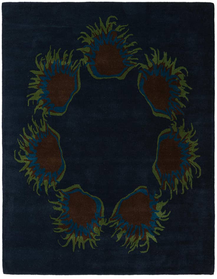 Detail image of 7' 7 x 7' 7 Luna Wool Square Rug