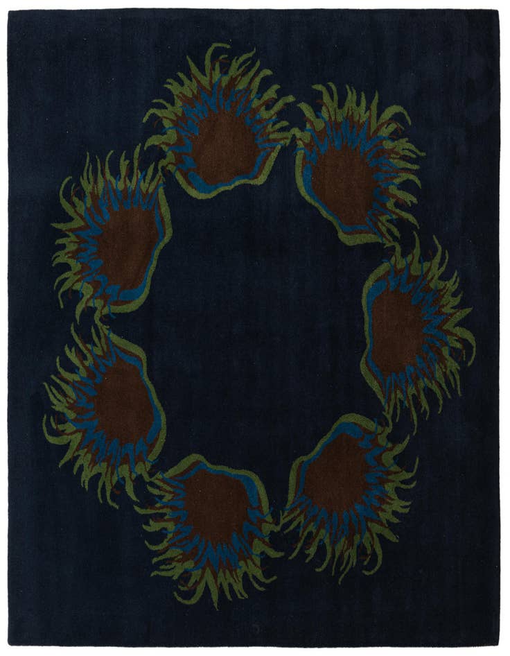 Detail image of 7' 6 x 7' 6 Luna Wool Square Rug