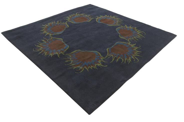 Detail image of 7' 6 x 7' 6 Luna Wool Square Rug