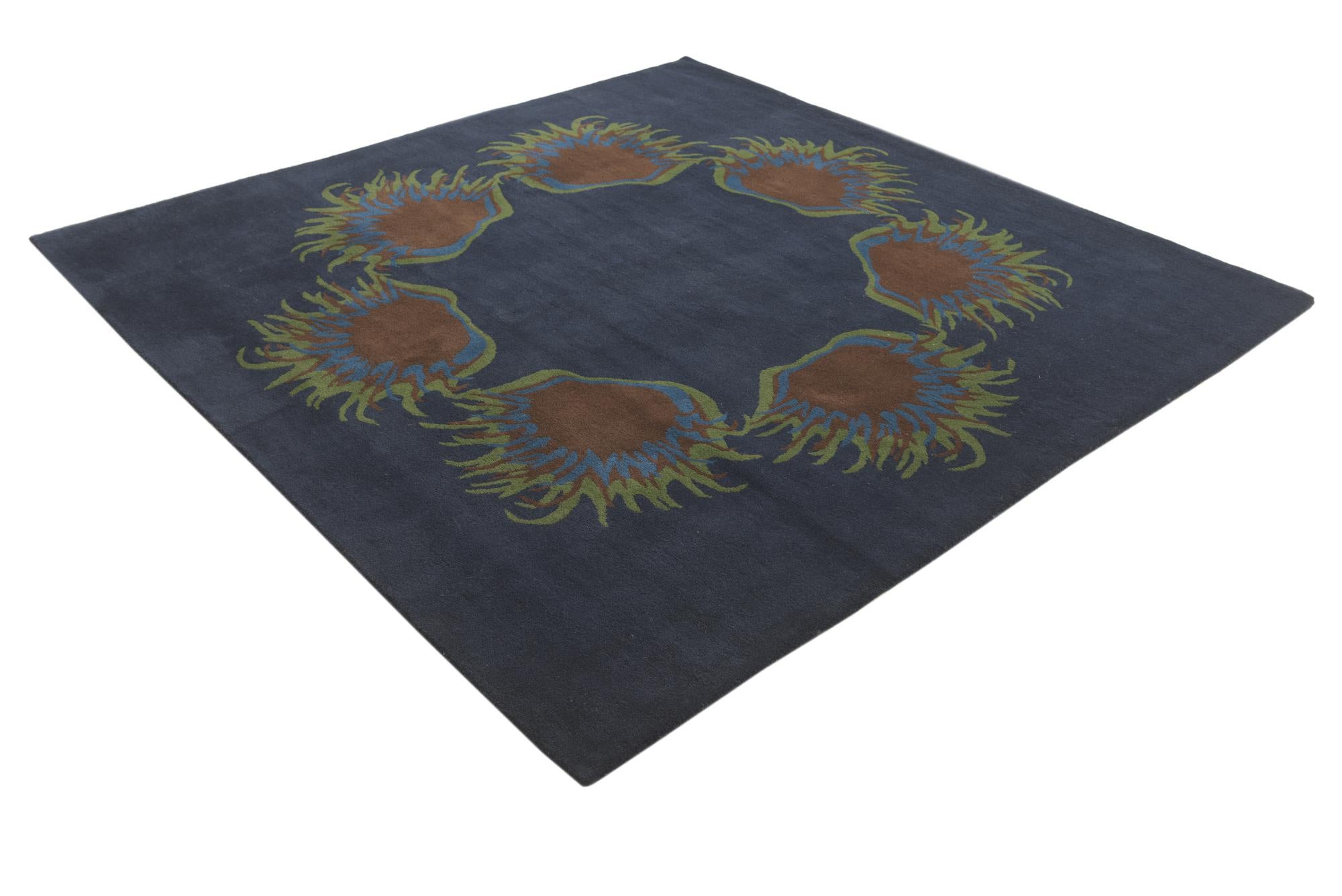 7' 6 x 7' 7 Luna Wool Square Rug