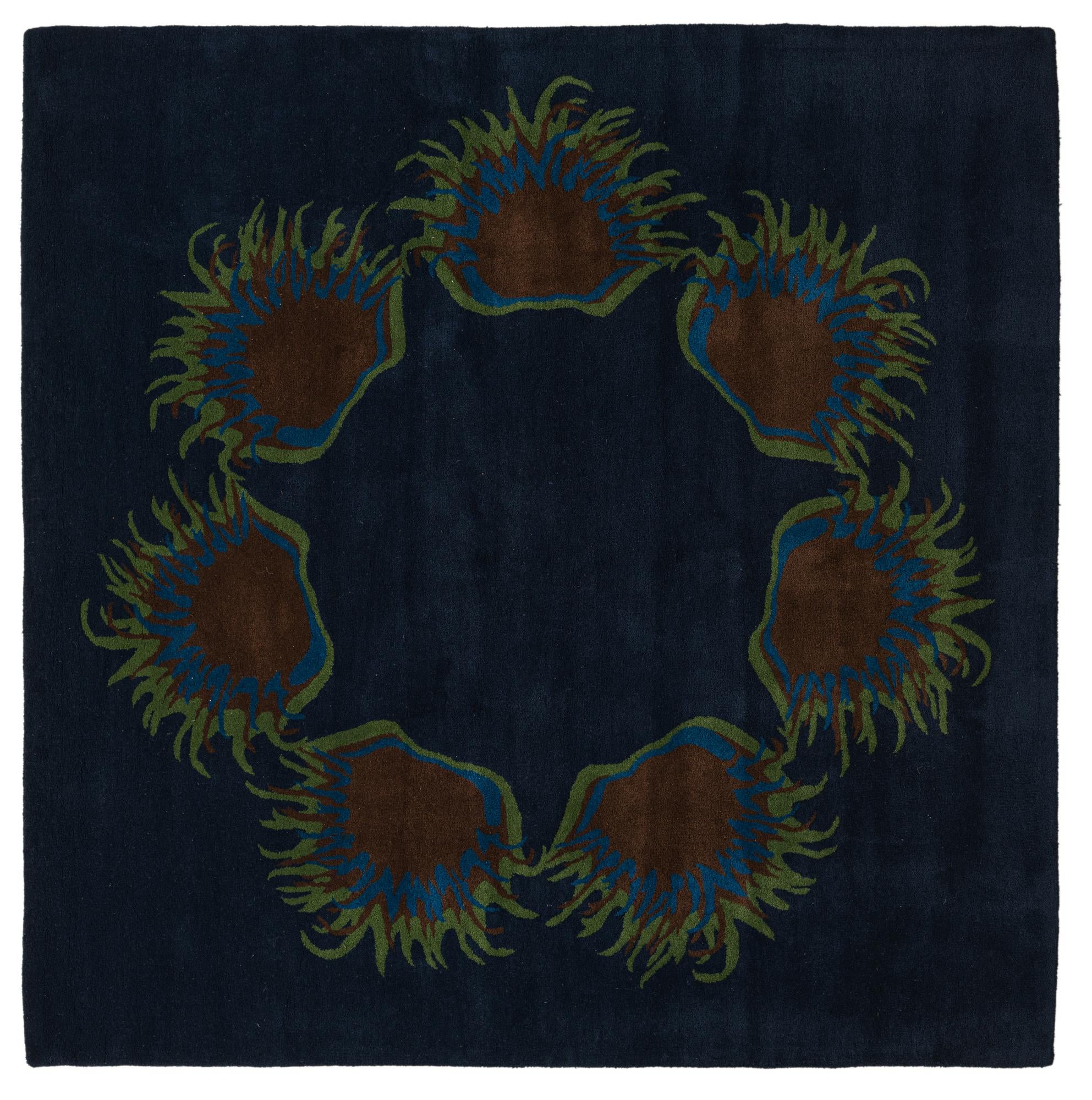 7' 6 x 7' 7 Luna Wool Square Rug