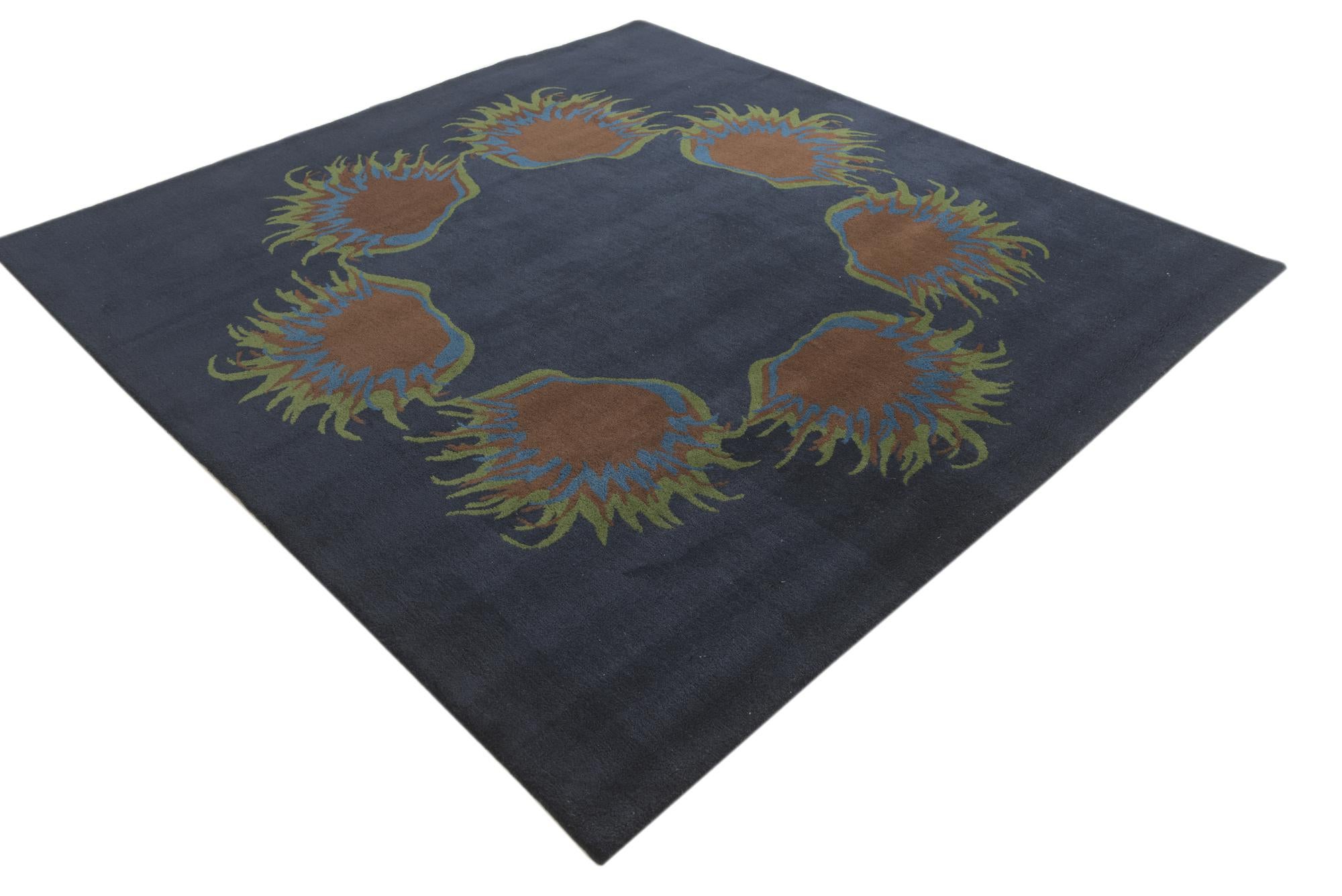 7' 6 x 7' 7 Luna Wool Square Rug