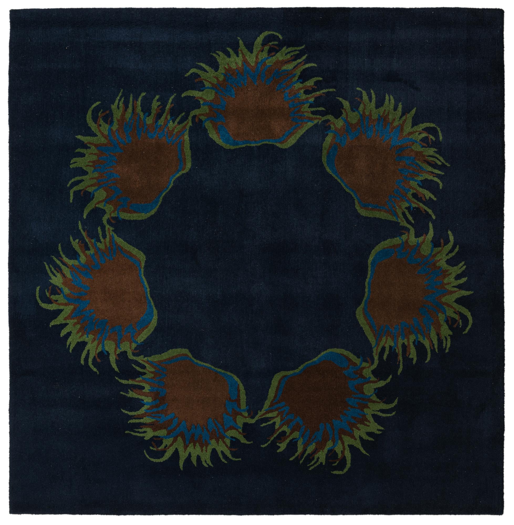 7' 6 x 7' 7 Luna Wool Square Rug
