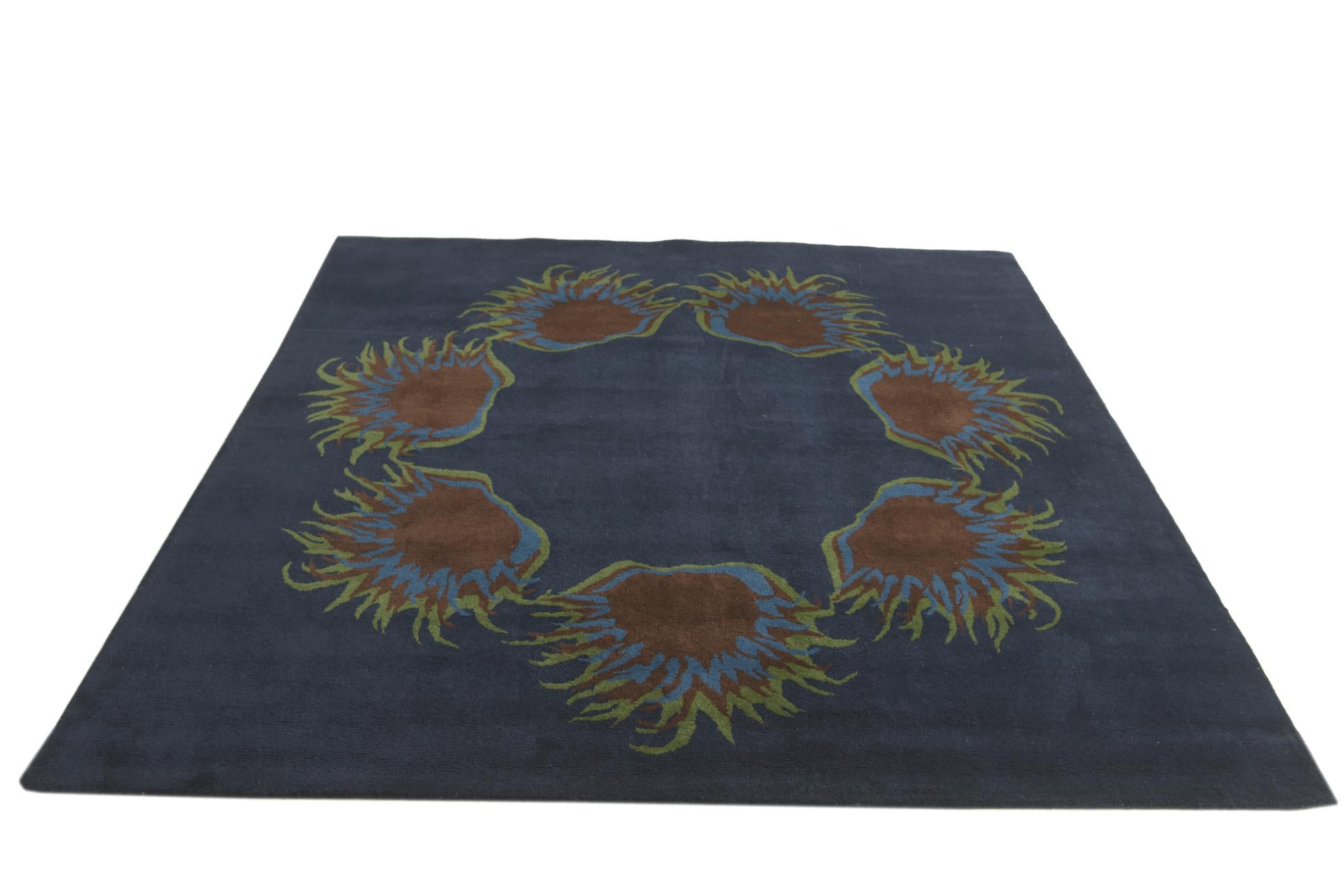 7' 6 x 7' 7 Luna Wool Square Rug