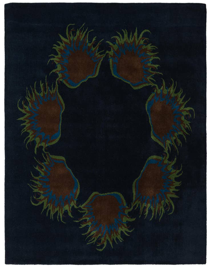 Detail image of 7' 6 x 7' 6 Luna Wool Square Rug