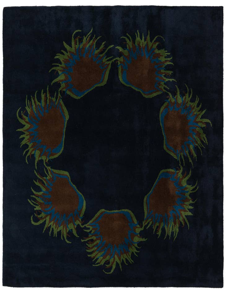 Detail image of 7' 6 x 7' 6 Luna Wool Square Rug