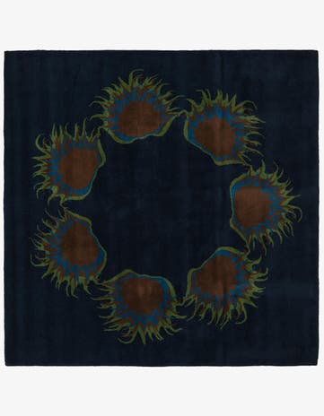 7' 6 x 7' 7 Luna Wool Square Rug