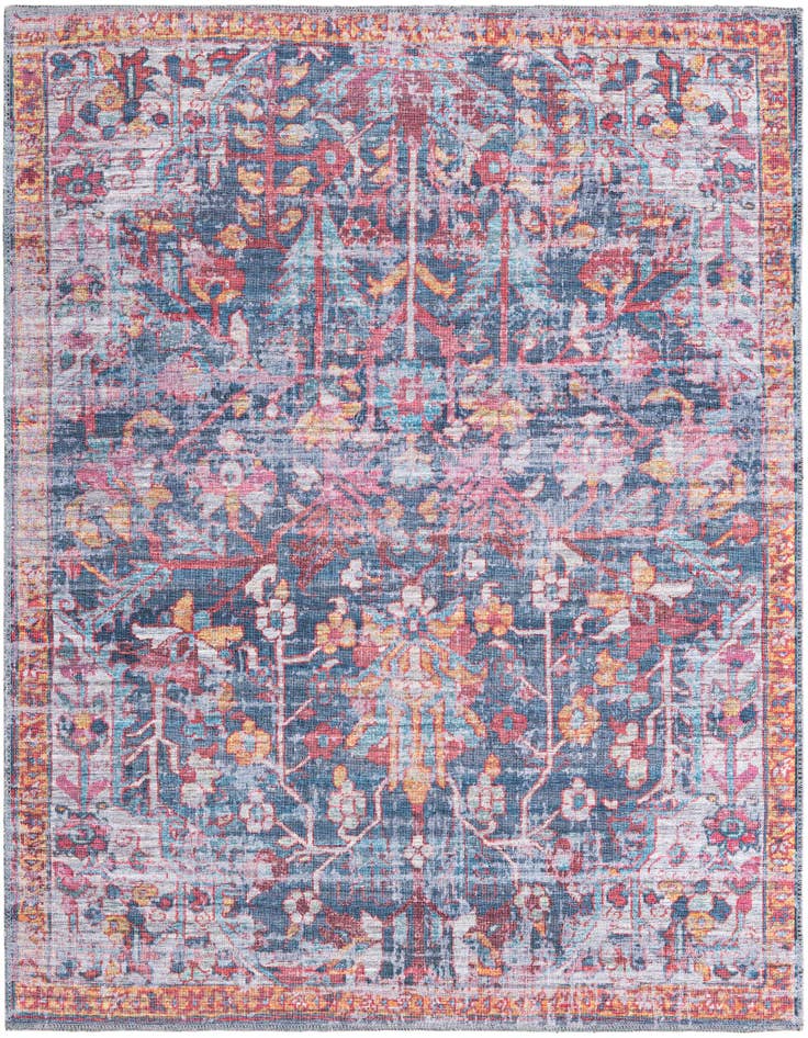 Detail image of 5' 3 x 5' 3 Washable Maahru Square Rug