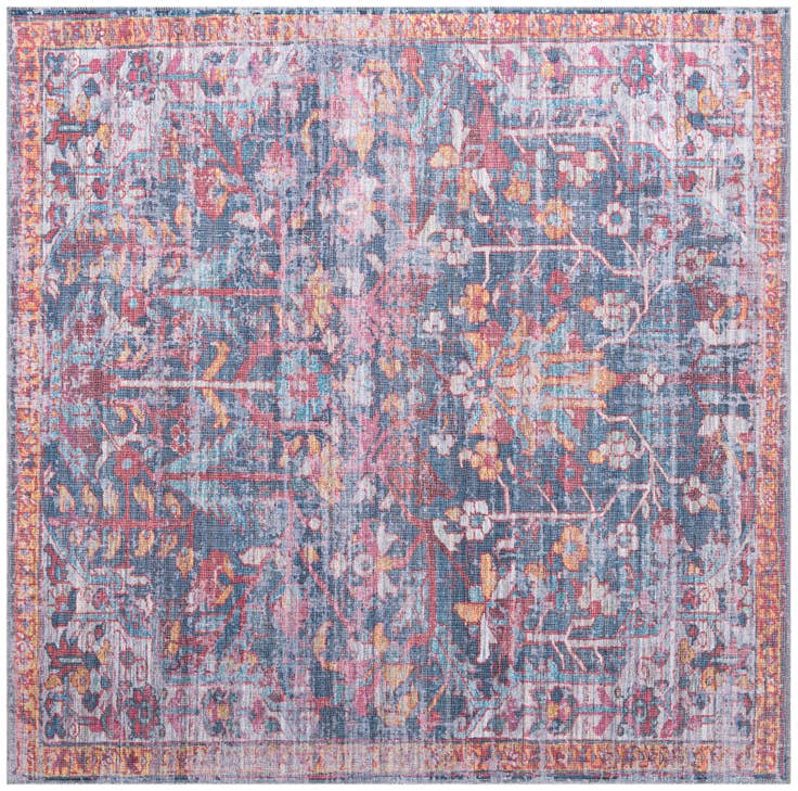 Detail image of 7' 3 x 7' 3 Washable Maahru Square Rug