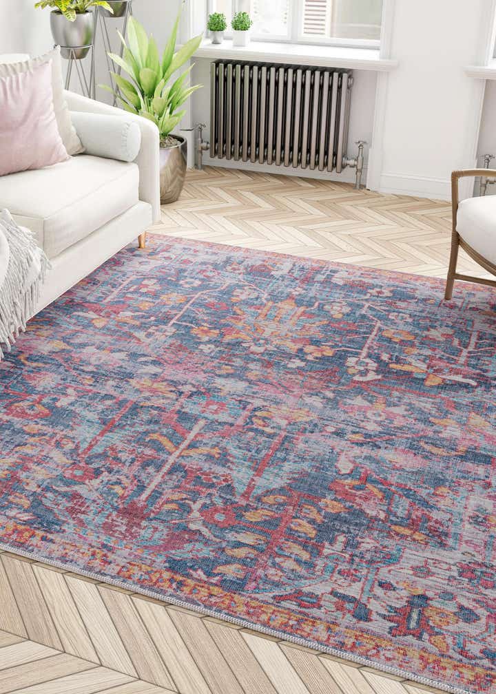 7' 3 x 7' 3 Washable Maahru Square Rug