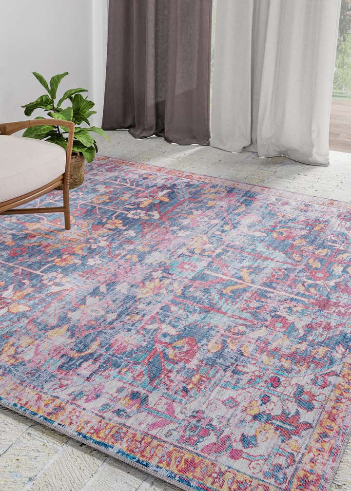 7' 3 x 7' 3 Washable Maahru Square Rug