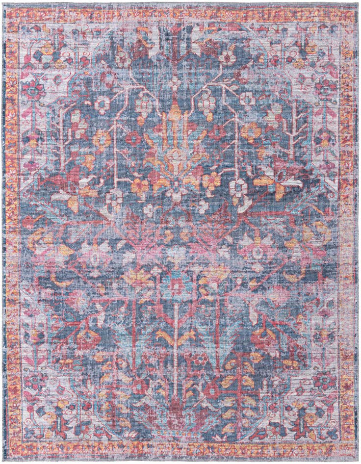 Detail image of 7' 10 x 7' 10 Washable Maahru Square Rug