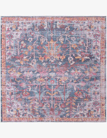 7' 10 x 7' 10 Washable Maahru Square Rug