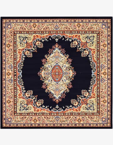 7' 10 x 7' 10 Mashad Design Square Rug