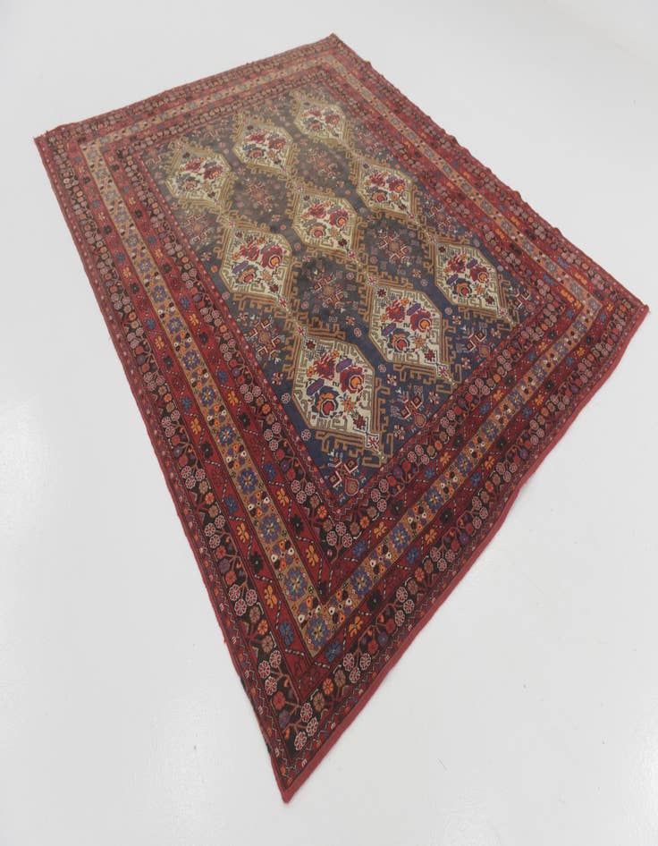 Detail image of 7' 8 x 8' 10 Hand Knotted Meshkabad Persian Wool Square Rug