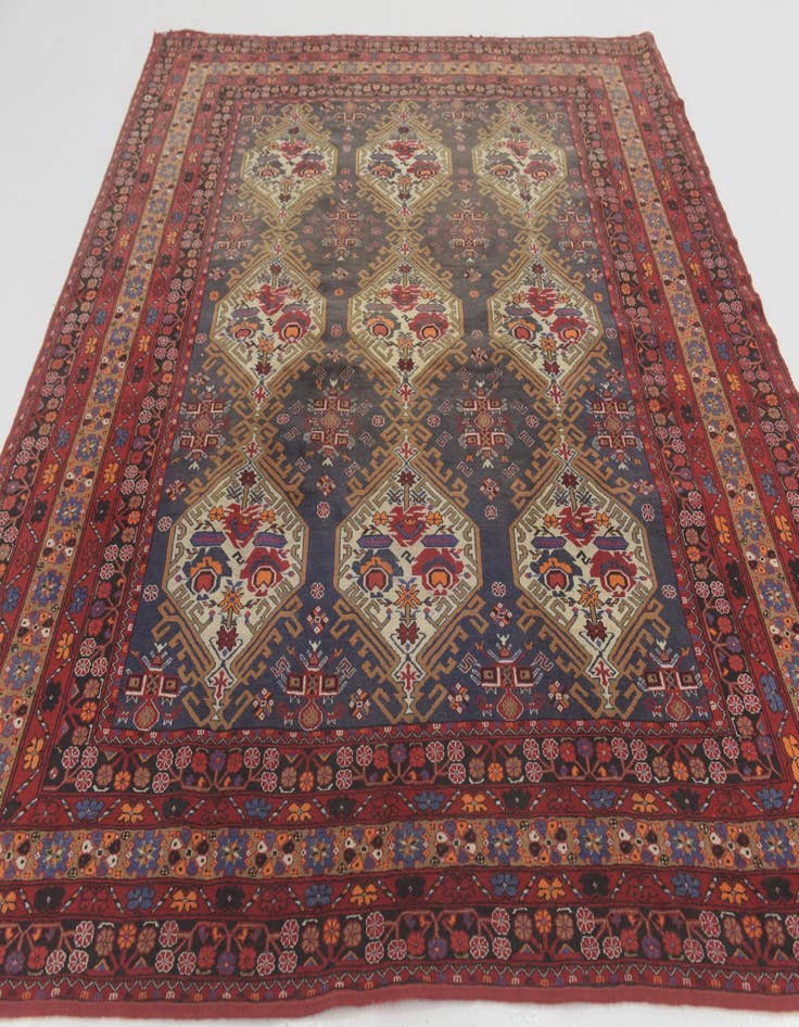 Detail image of 7' 8 x 8' 10 Hand Knotted Meshkabad Persian Wool Square Rug