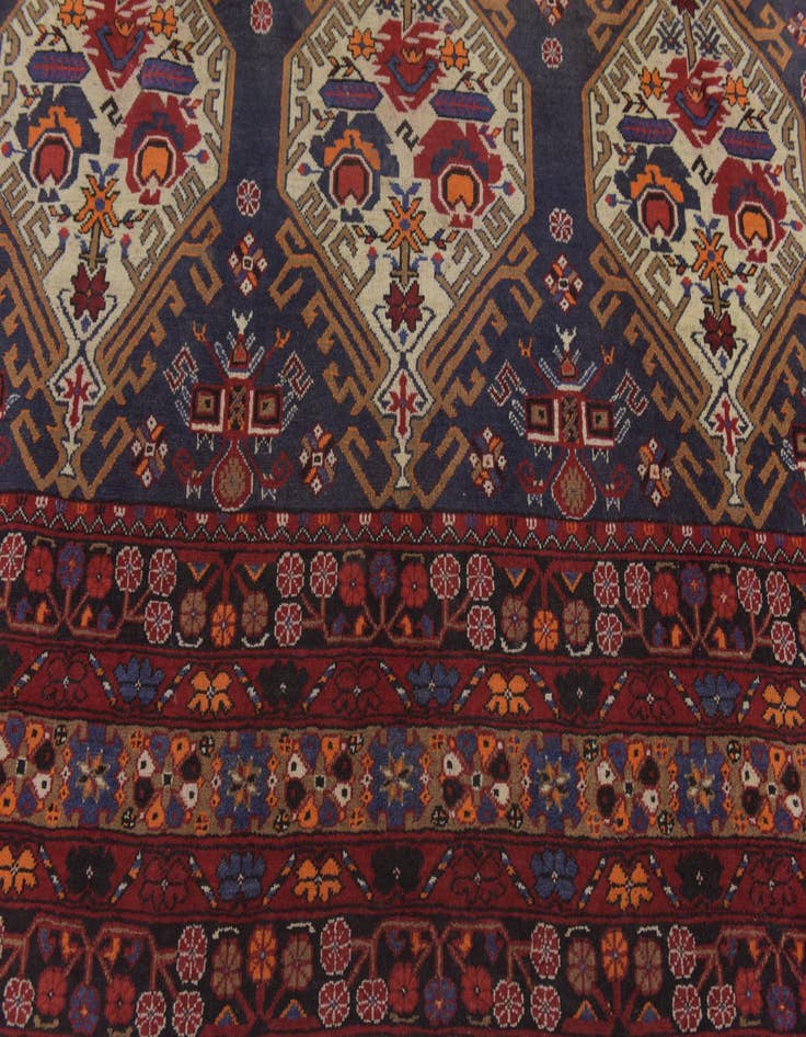 Detail image of 7' 8 x 8' 10 Hand Knotted Meshkabad Persian Wool Square Rug