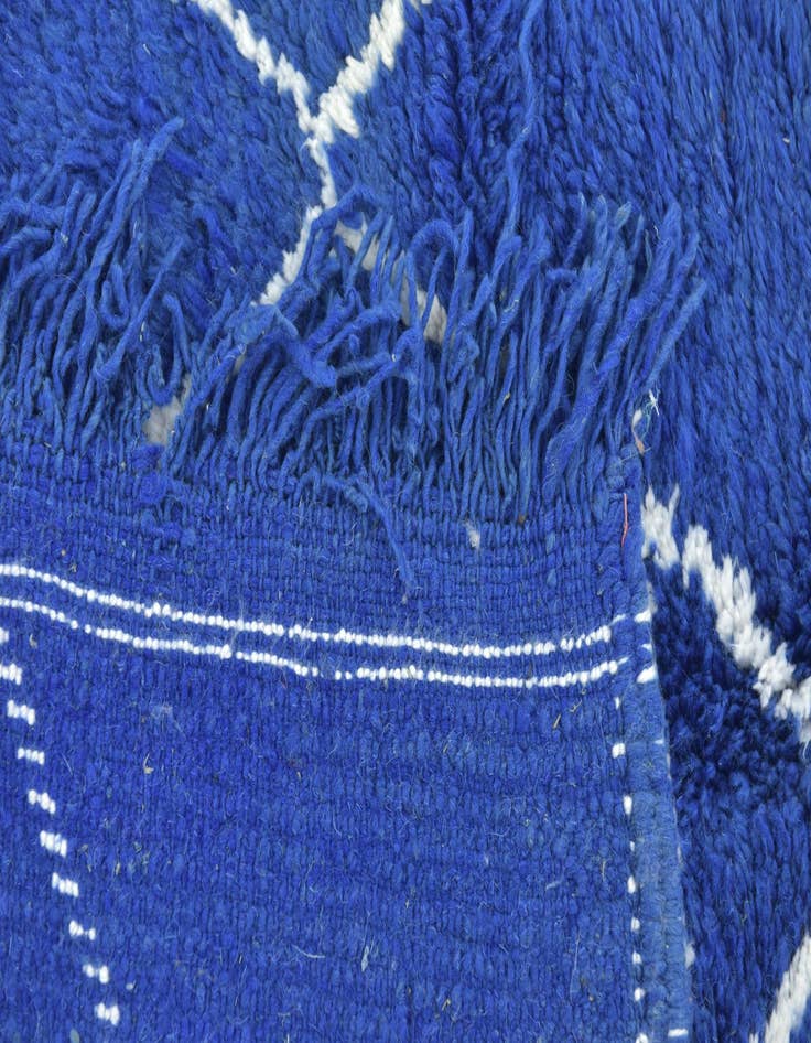 Detail image of 3' 6 x 4' 5  Hand Knotted Moroccan Wool Square Rug