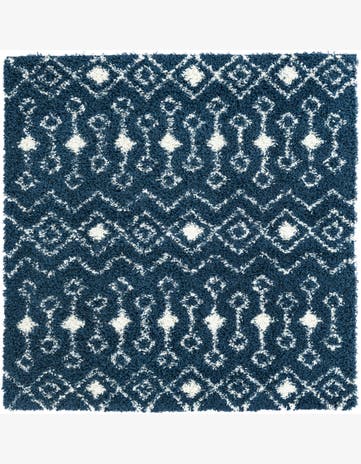 6' x 6' Moroccan Trellis Shag Square Rug