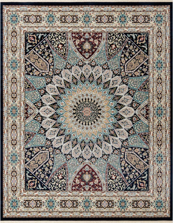 Detail image of 10' x 10' Nain Design Square Rug