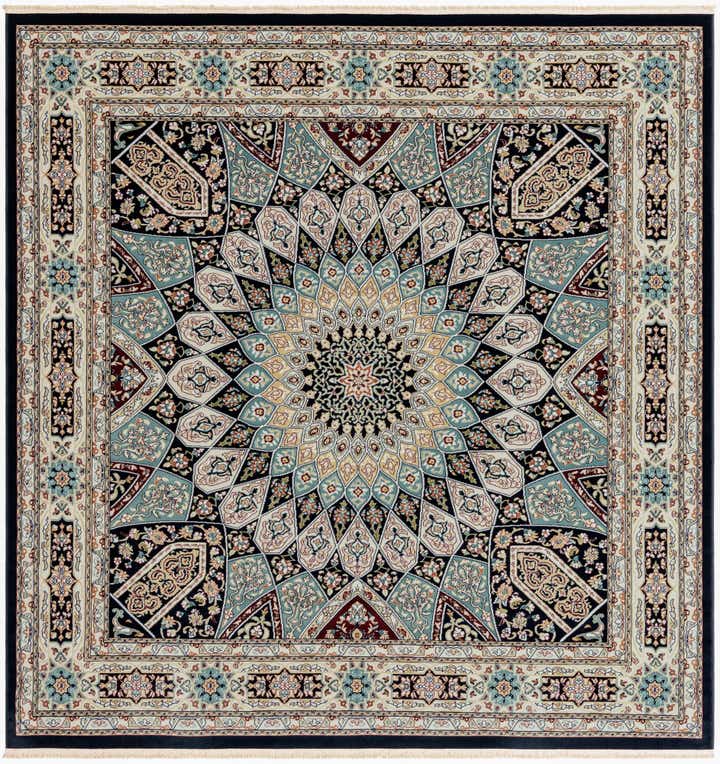 6' x 6' Nain Design Square Rug