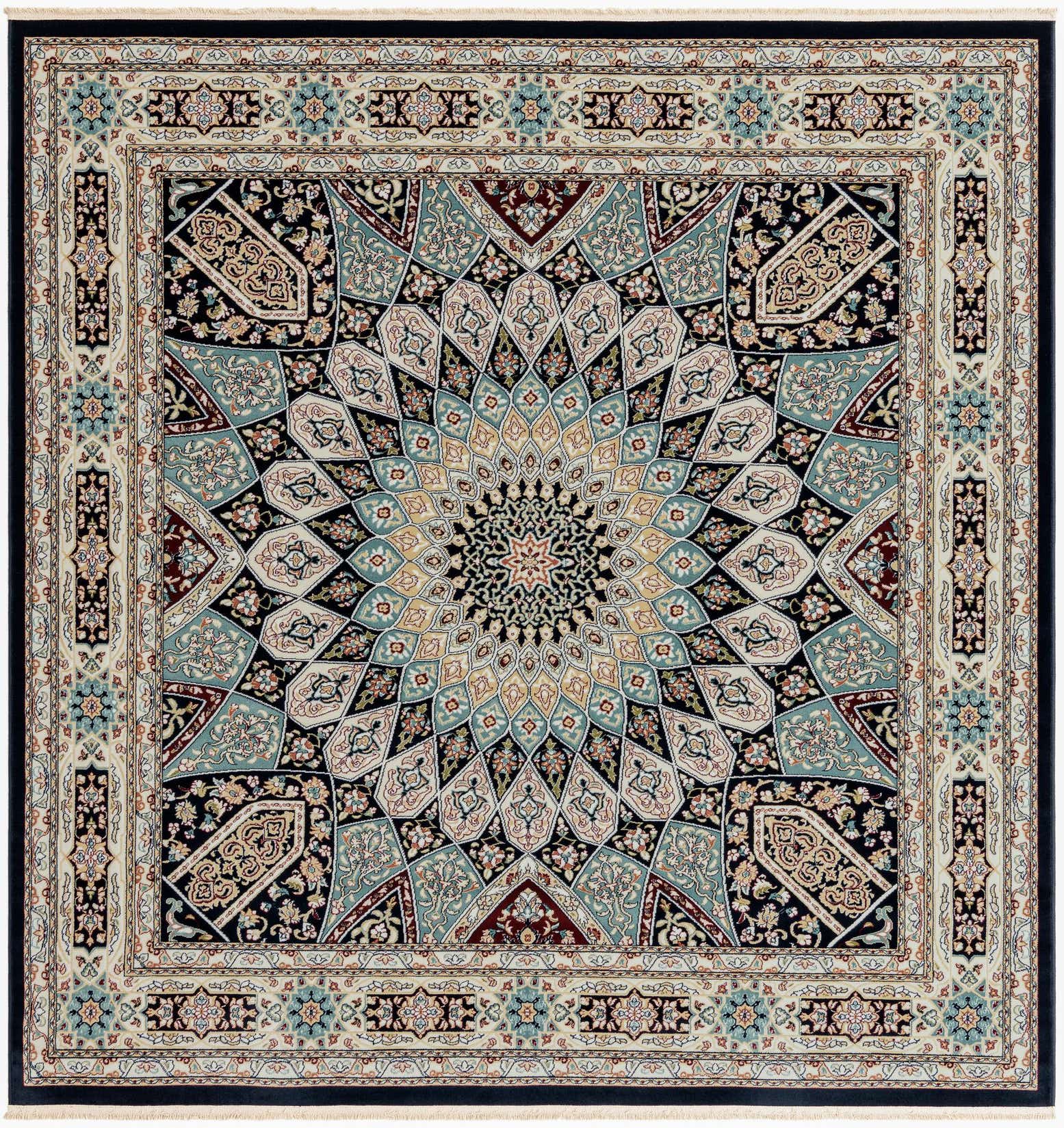 7' 10 x 7' 10 Nain Design Square Rug