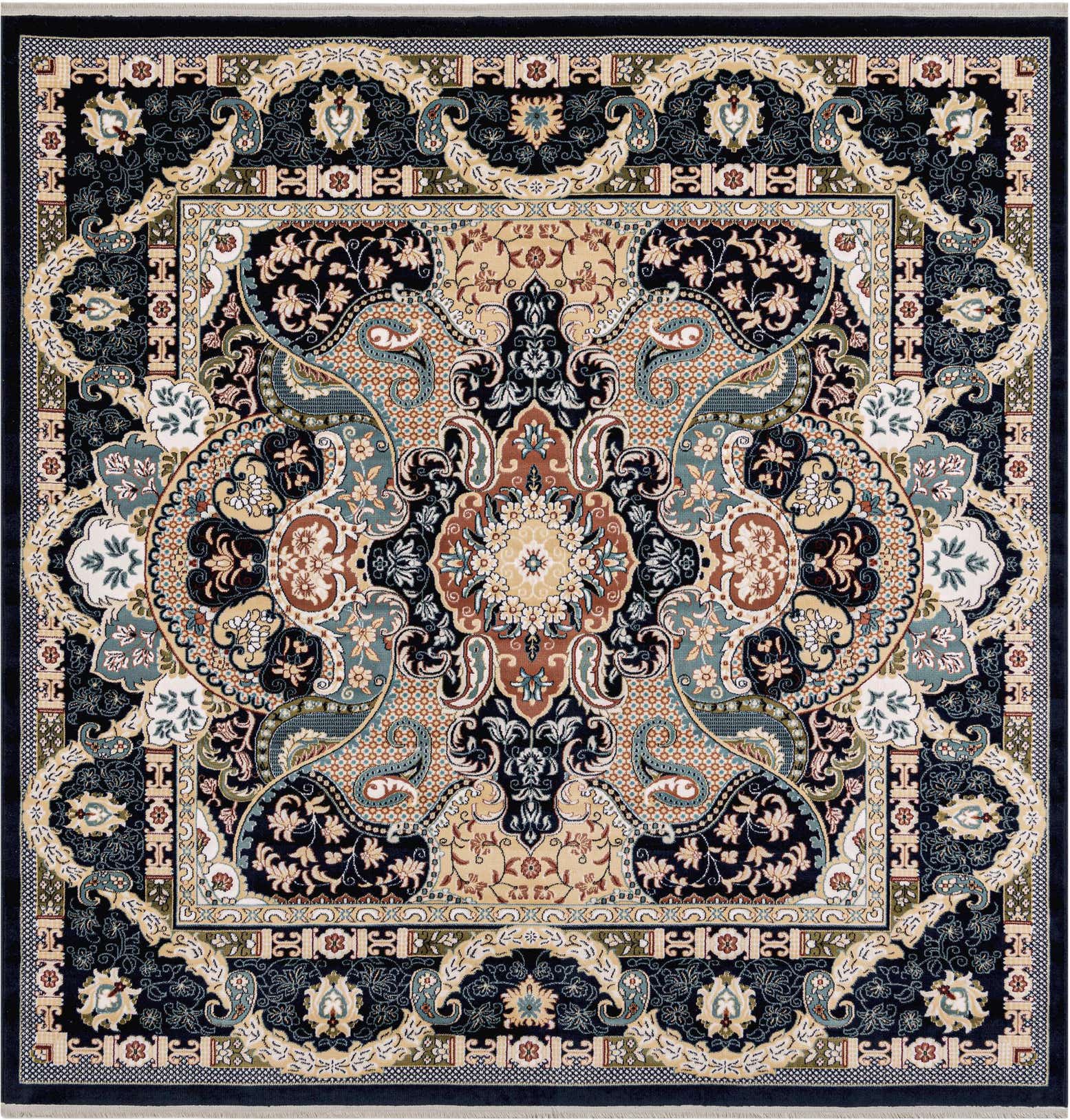 7' 10 x 7' 10 Nain Design Square Rug
