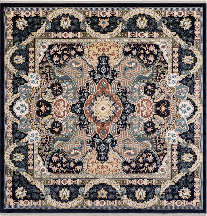 7' 10 x 7' 10 Nain Design Square Rug