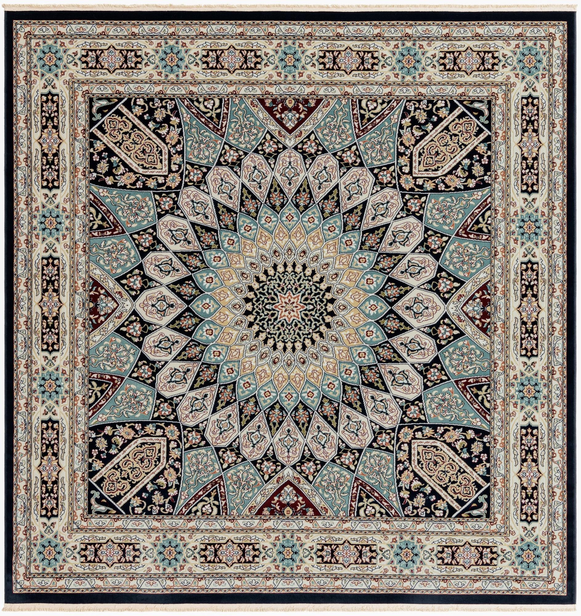 6' x 6' Nain Design Square Rug