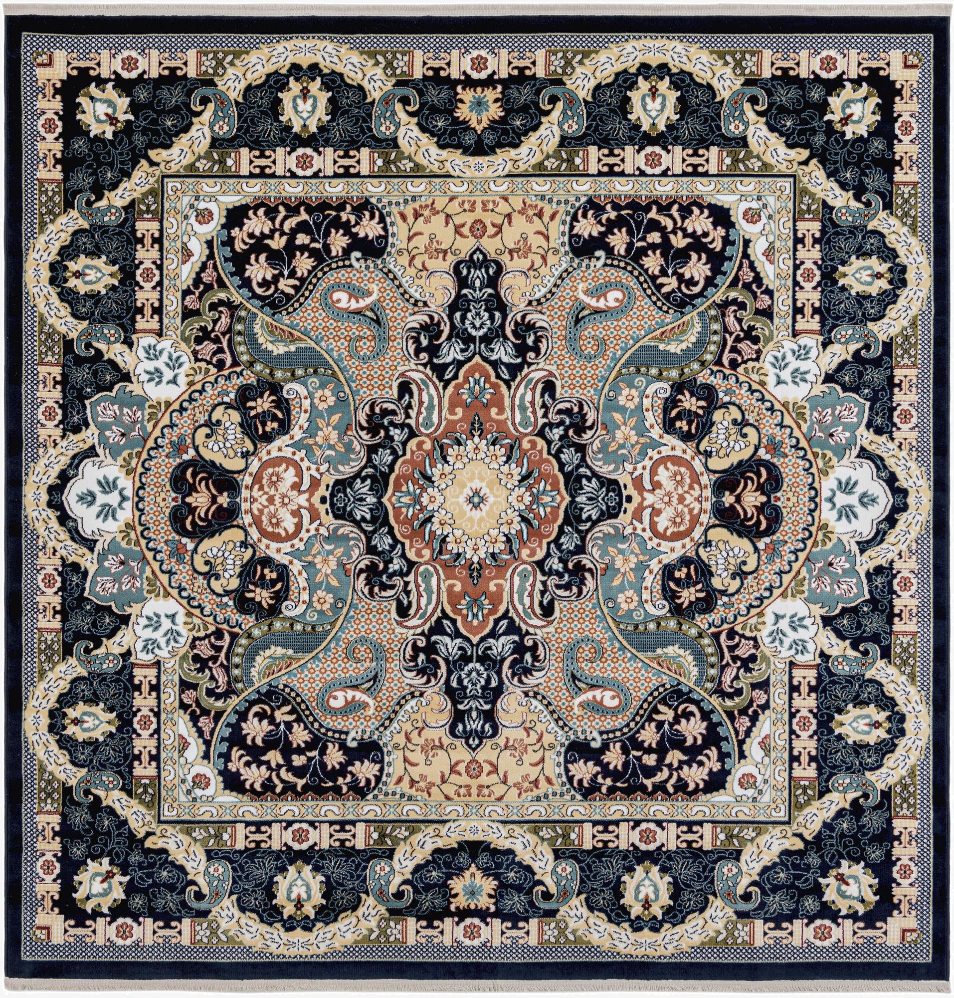 7' 10 x 7' 10 Nain Design Square Rug