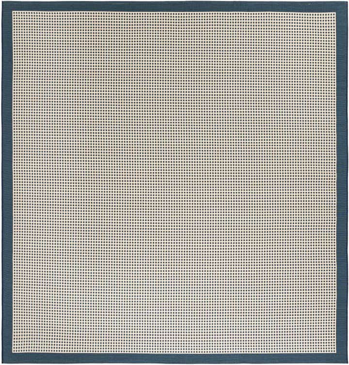 7' 10 x 7' 10 Easy-Clean Border Indoor / Outdoor Square Rug