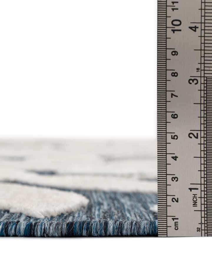 8' 2 x 8' 2 Easy-Clean Botanical Indoor / Outdoor Square Rug