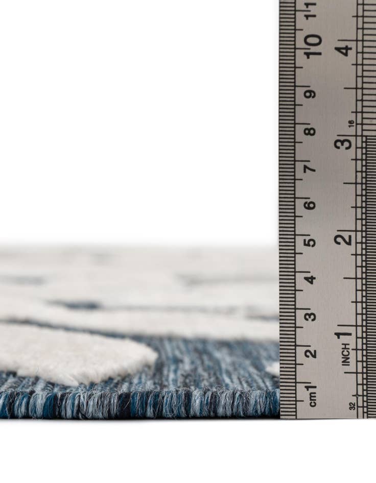 Detail image of 8' 2 x 8' 2 Easy-Clean Botanical Indoor / Outdoor Square Rug