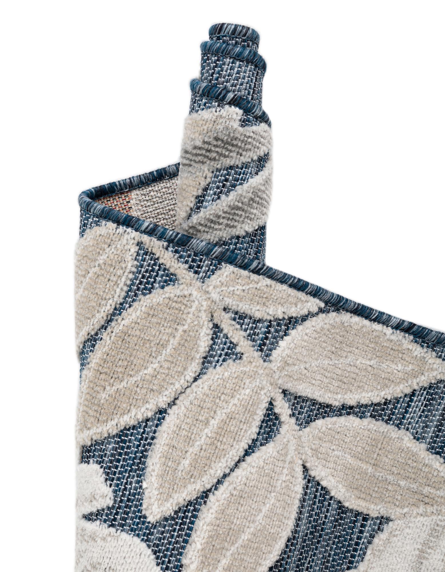 8' 2 x 8' 2 Easy-Clean Botanical Indoor / Outdoor Square Rug