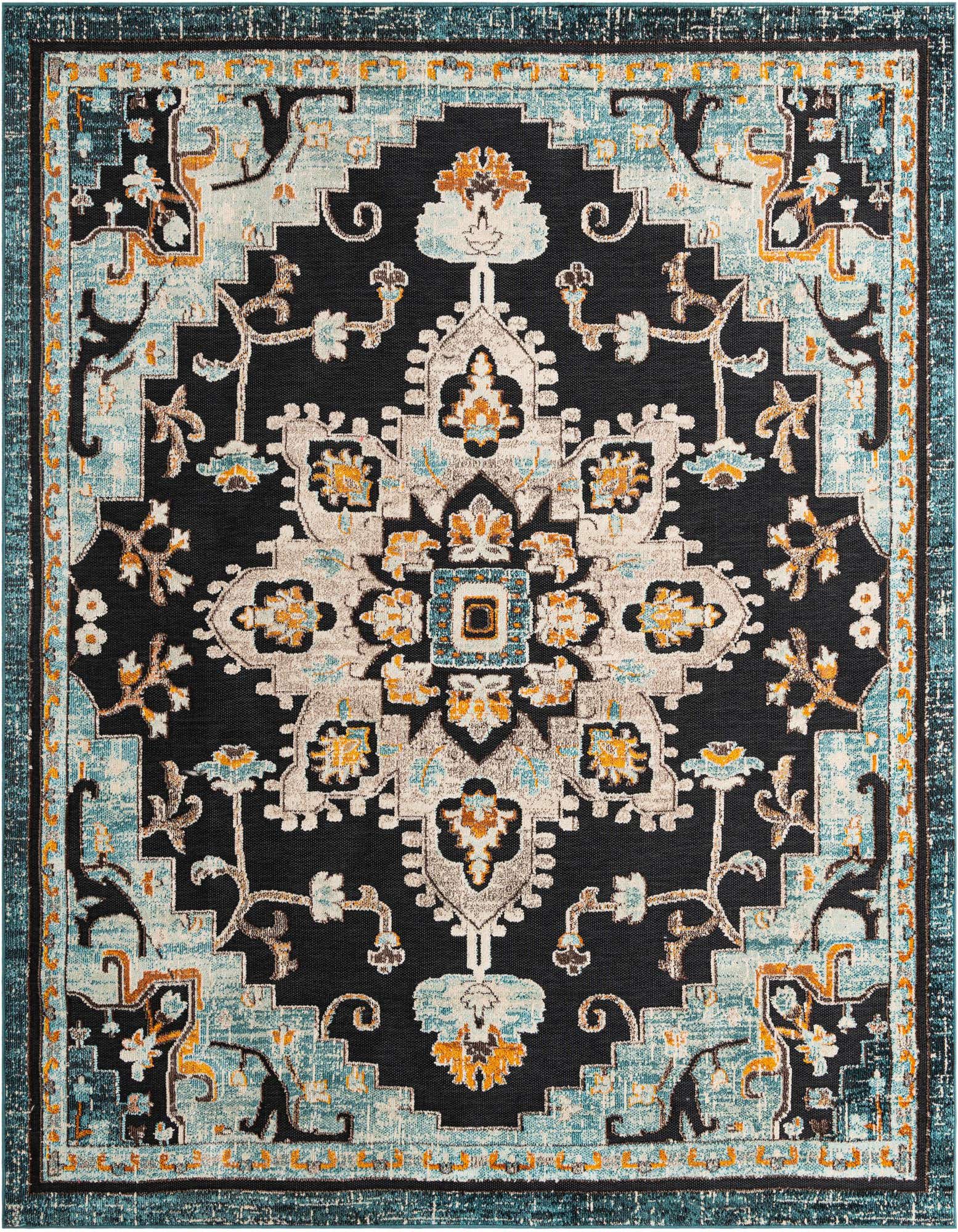 10' x 10' Easy-Clean Casablanca Indoor / Outdoor Square Rug