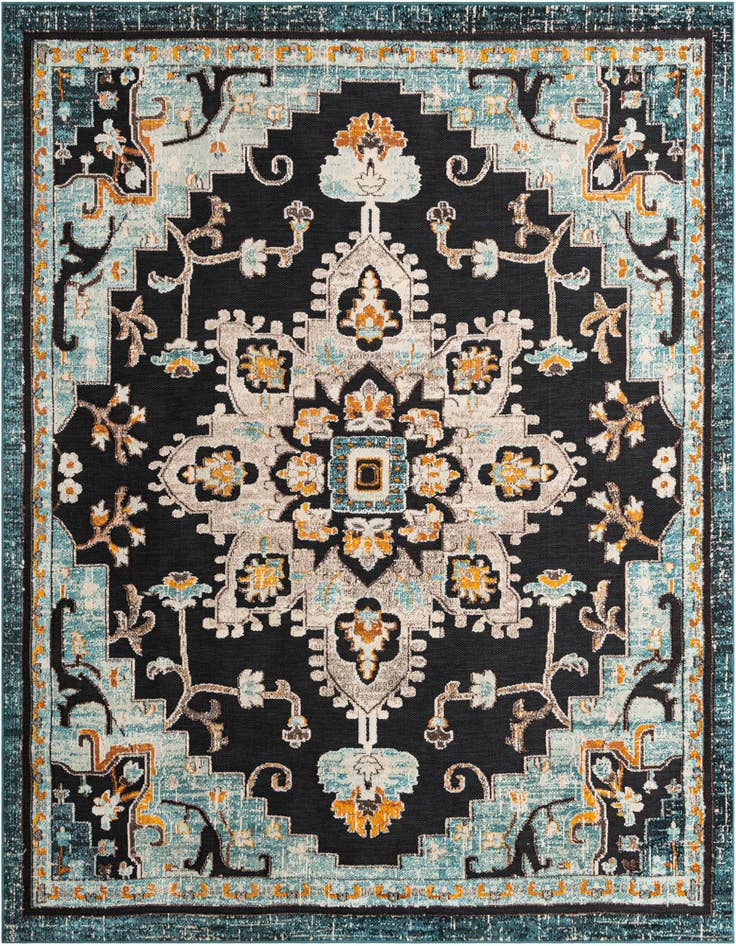 Detail image of 10' x 10' Easy-Clean Casablanca Indoor / Outdoor Square Rug