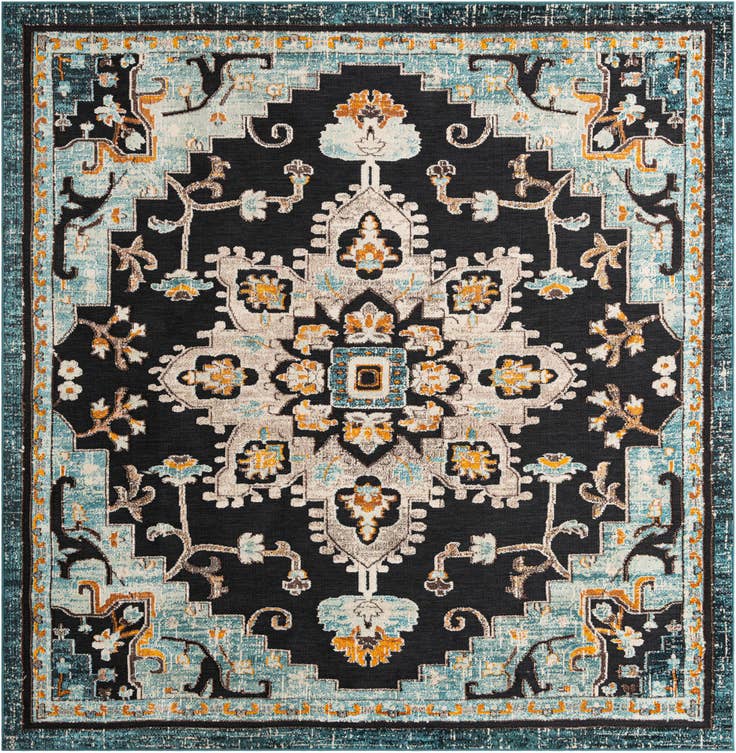 Detail image of 10' x 10' Easy-Clean Casablanca Indoor / Outdoor Square Rug
