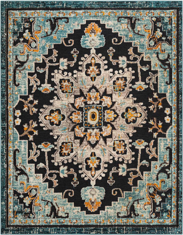 Detail image of 7' 10 x 7' 10 Easy-Clean Casablanca Indoor / Outdoor Square Rug