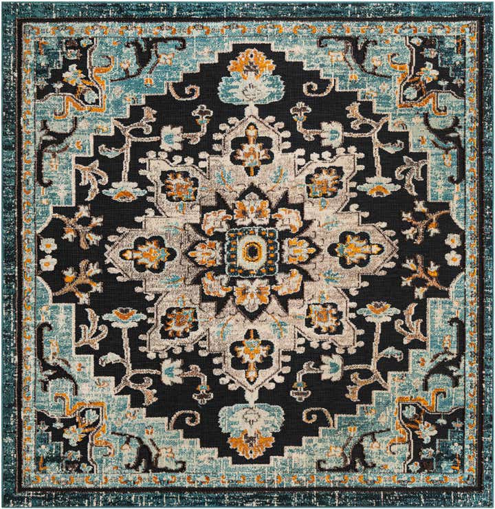 7' 10 x 7' 10 Easy-Clean Casablanca Indoor / Outdoor Square Rug
