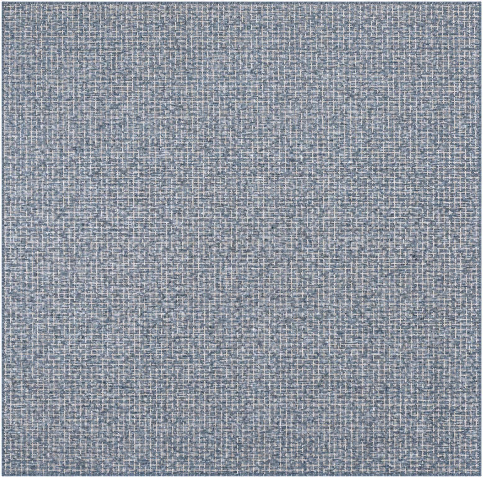 7' 10 x 7' 10 Easy-Clean Checkered Indoor / Outdoor Square Rug