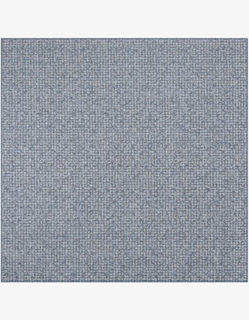 7' 10 x 7' 10 Easy-Clean Checkered Indoor / Outdoor Square Rug