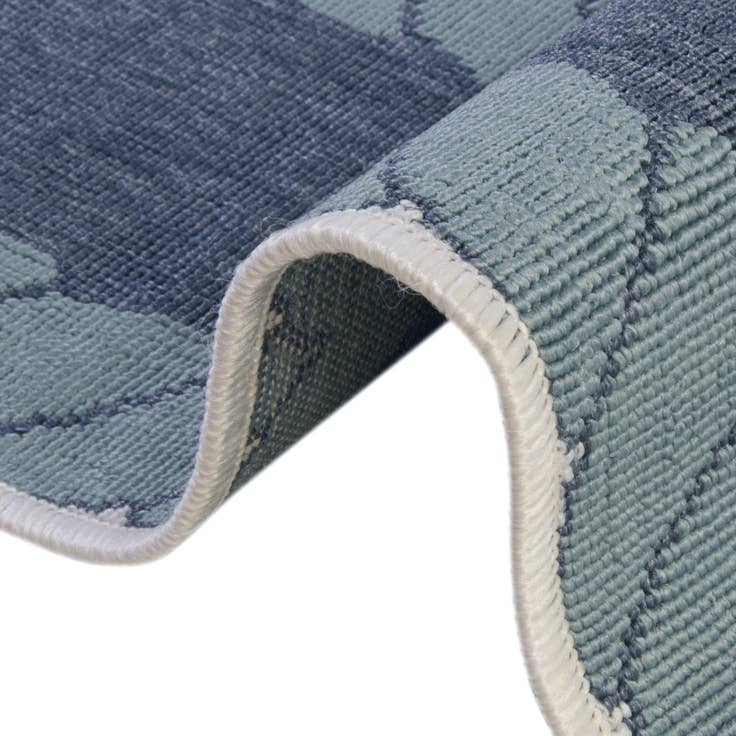 Detail image of 10' x 10' Easy-Clean Coastal Indoor / Outdoor Square Rug