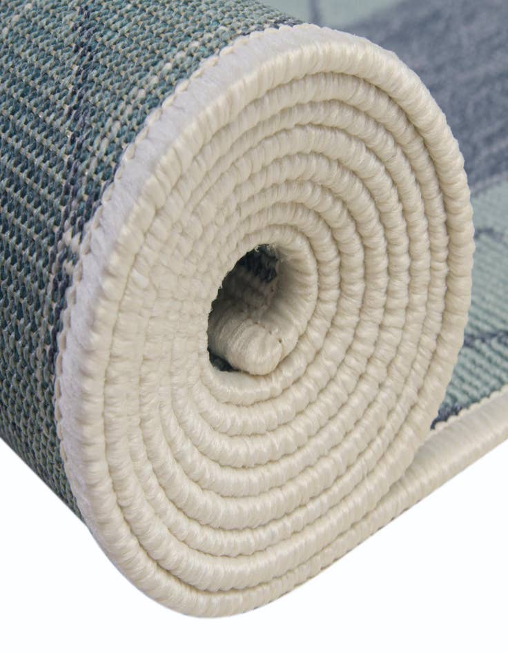 Detail image of 10' x 10'  Washable Coastal Indoor / Outdoor Square Rug