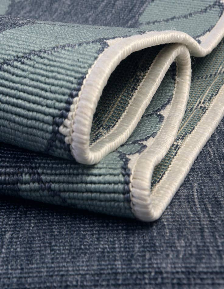 Detail image of 10' x 10'  Washable Coastal Indoor / Outdoor Square Rug